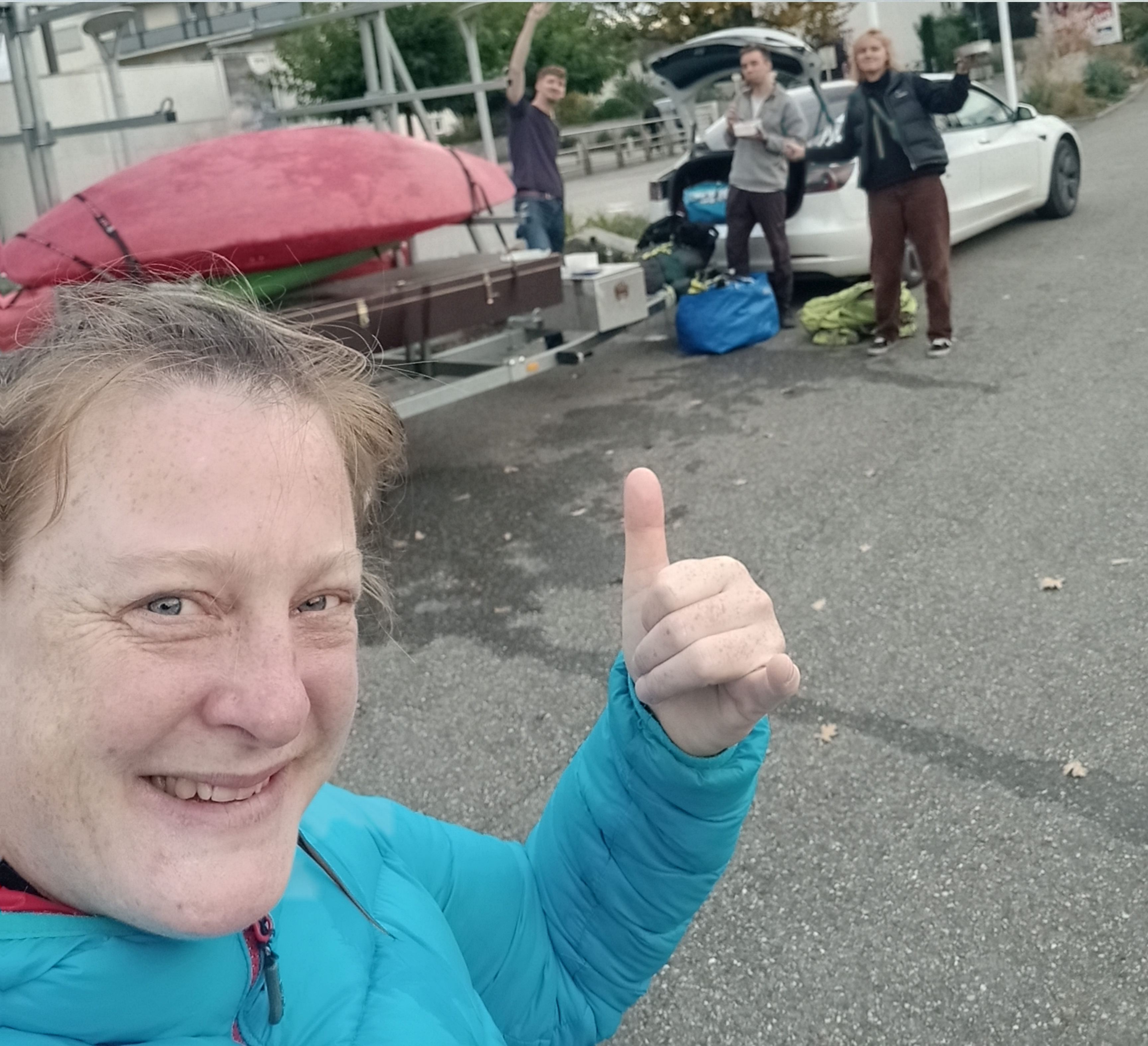 Übungsleiterin Madeleine freut sich auf das Training in Hüningen